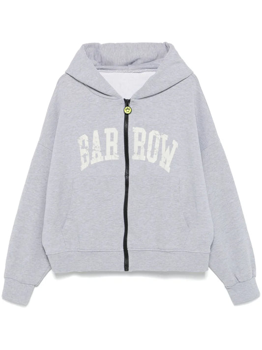 Logo-Print Zip-Up Hoodie