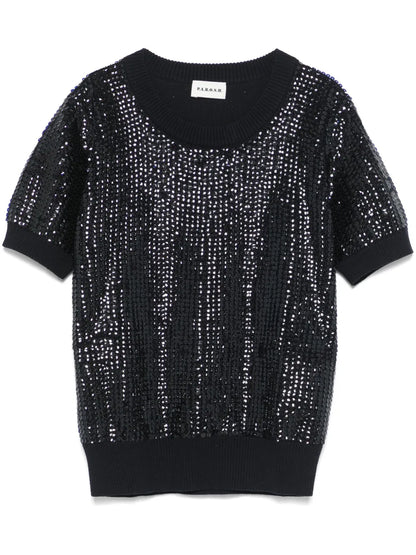 Sequin-Embellished T-Shirt
