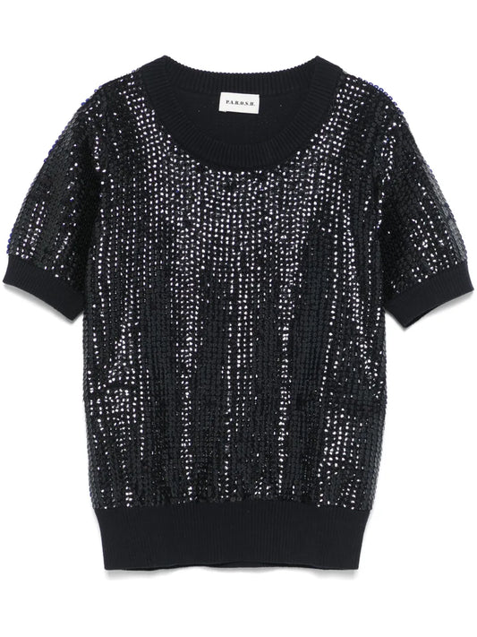 Sequin-Embellished T-Shirt