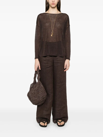 Boat-Neck Sweater