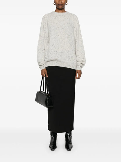 Speckle-Knit Sweater