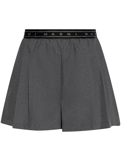Pleated Shorts