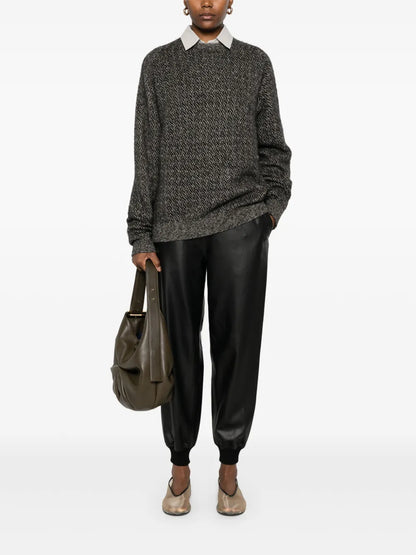 Herringbone-Pattern Sweater