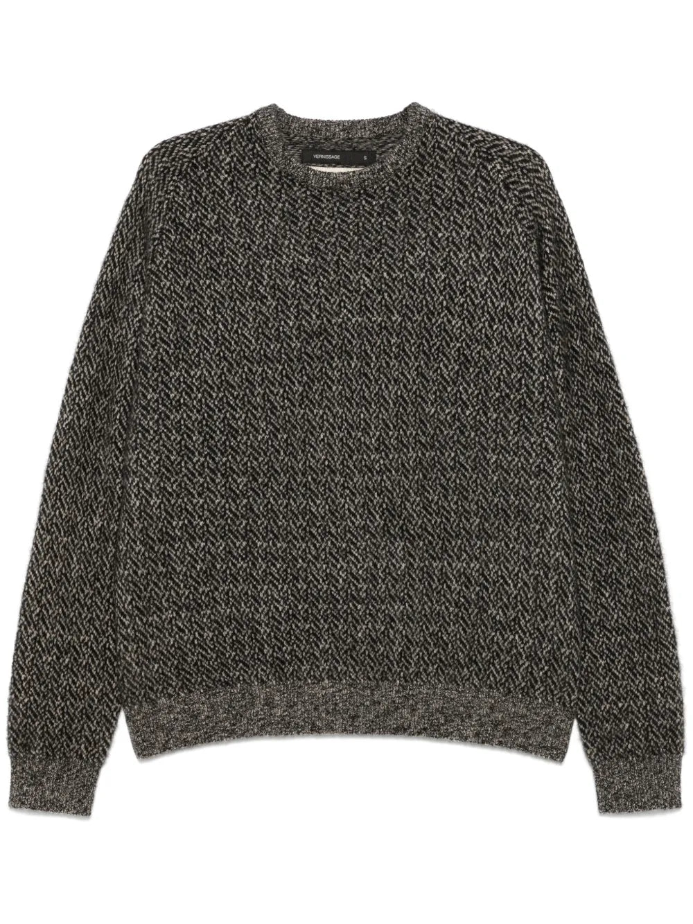 Herringbone-Pattern Sweater