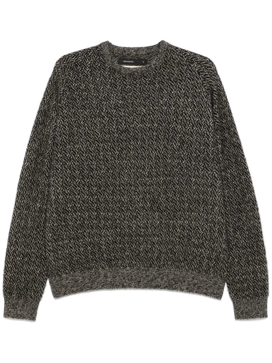 Herringbone-Pattern Sweater