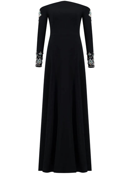 Crystal-Embellished Gown