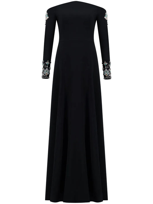 Crystal-Embellished Gown