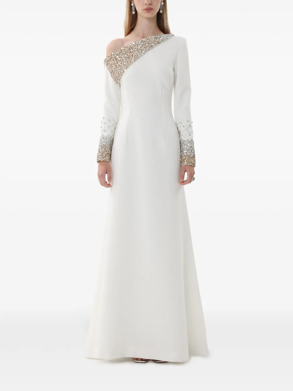 Crystal-Embellished Gown