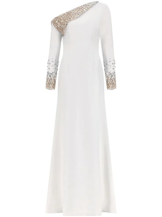 Crystal-Embellished Gown