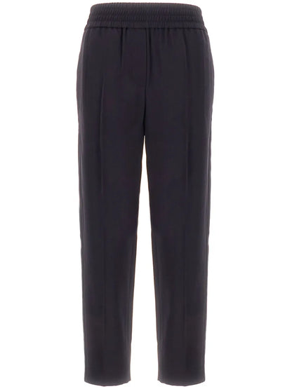 Elasticated-Waistband Trousers