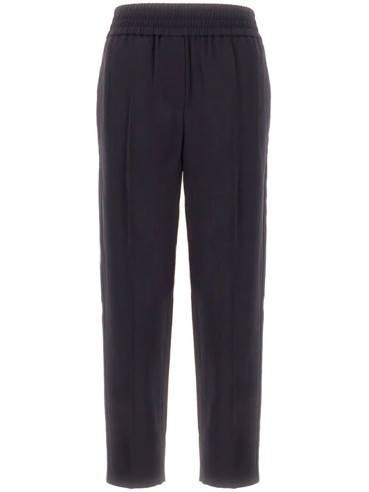 Elasticated-Waistband Trousers