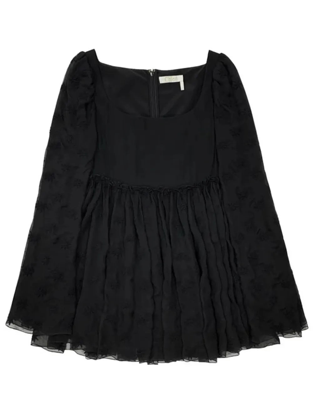 Embroidered Mini Dress