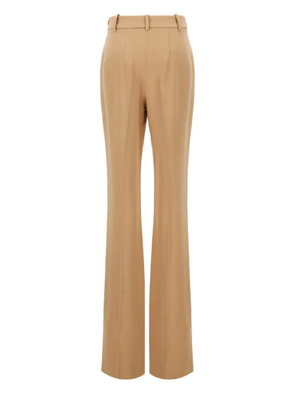 Pressed-Crease Wide Trousers
