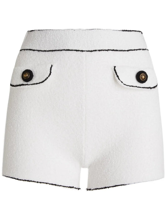 Contrasting-Trim Shorts