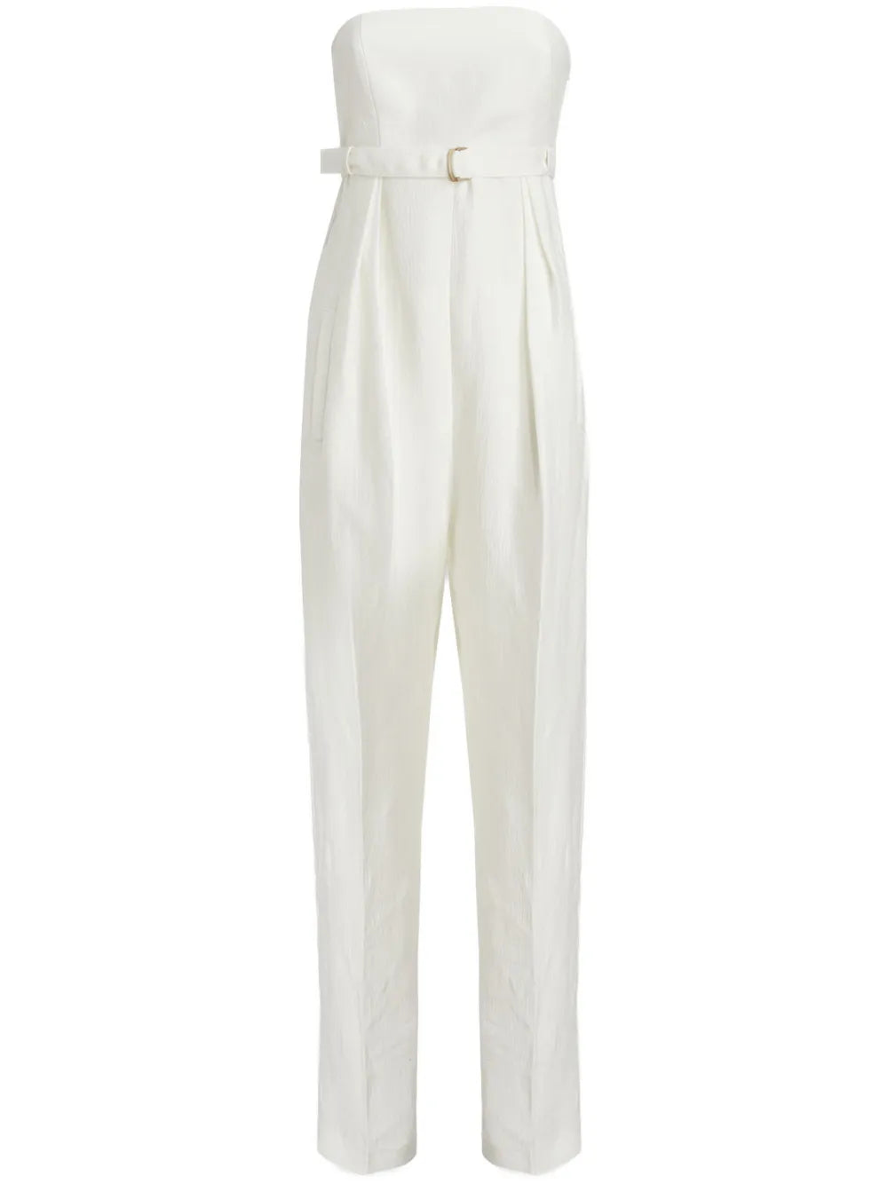 Belted Strapless Jumpsuit