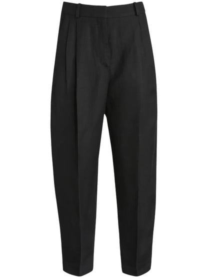 Pressed-Crease Tapered Trousers