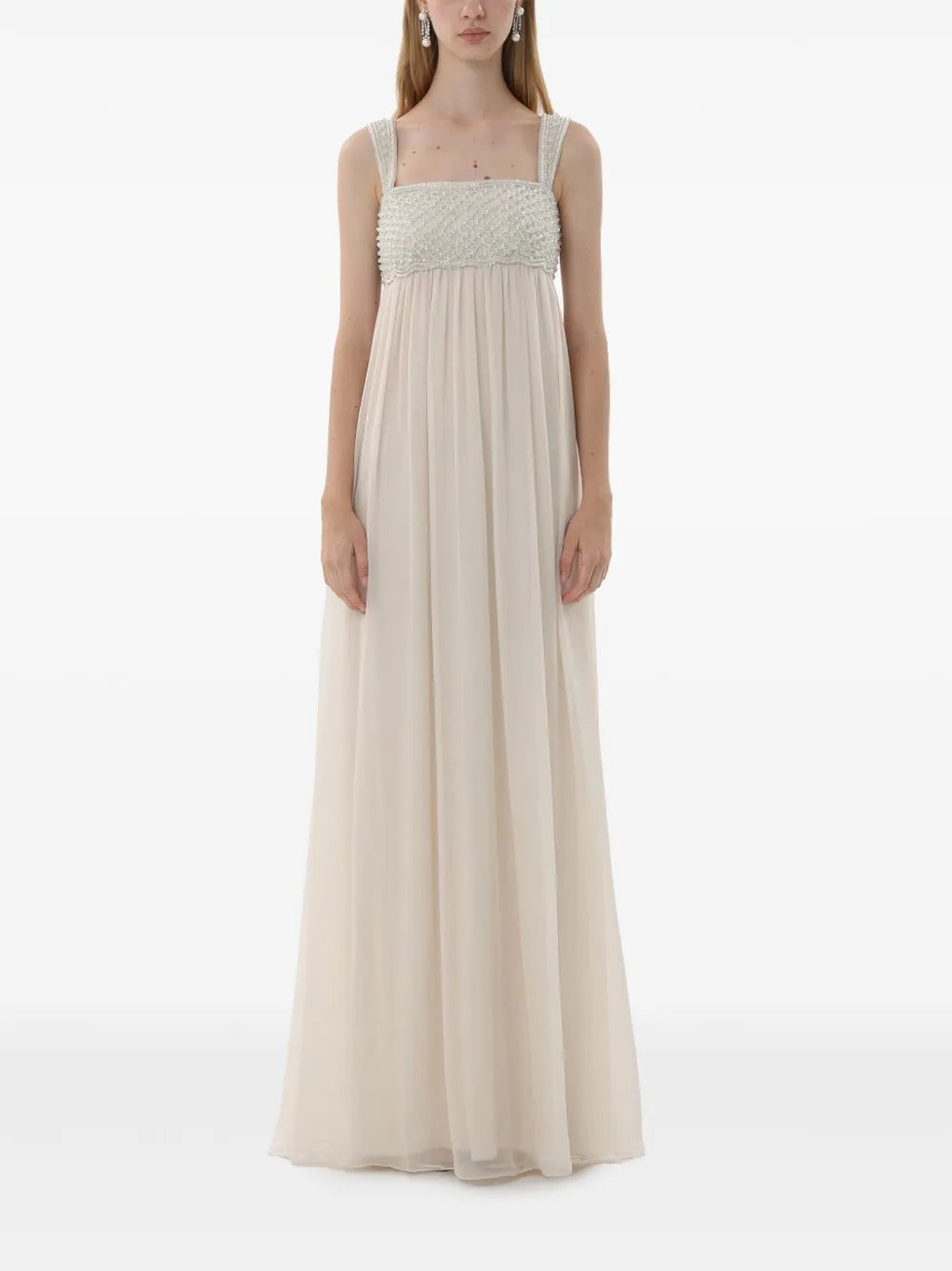 Crystal-Embellished Maxi Dress