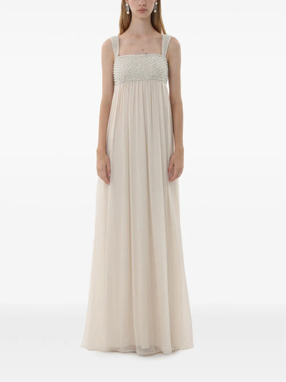 Crystal-Embellished Maxi Dress