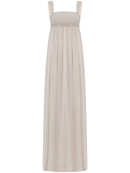 Crystal-Embellished Maxi Dress