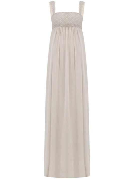 Crystal-Embellished Maxi Dress