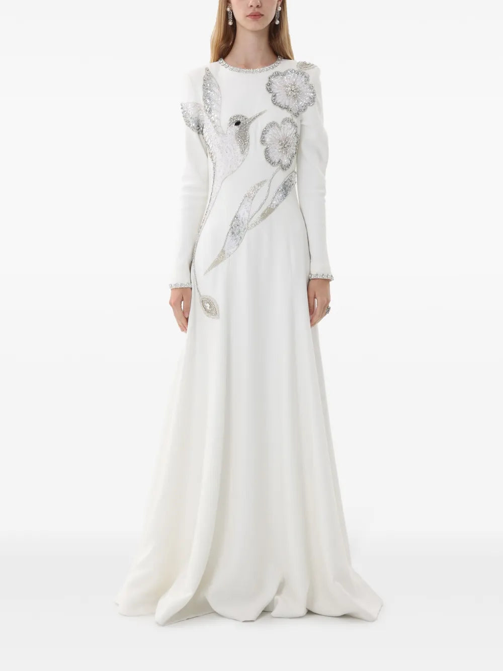 Crystal-Embellished Gown
