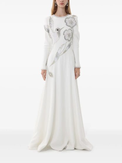 Crystal-Embellished Gown