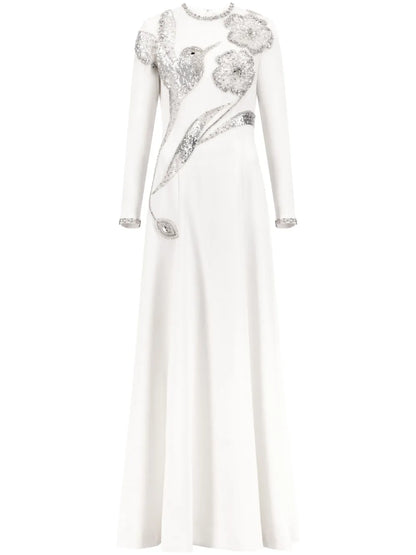 Crystal-Embellished Gown