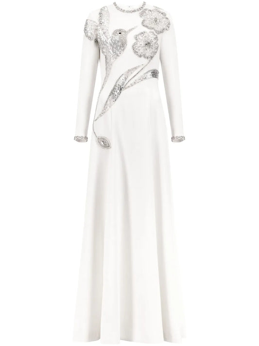 Crystal-Embellished Gown