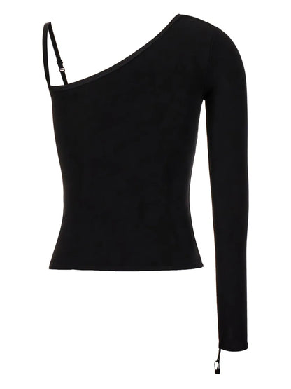 Logo-Plaque Stretch Top