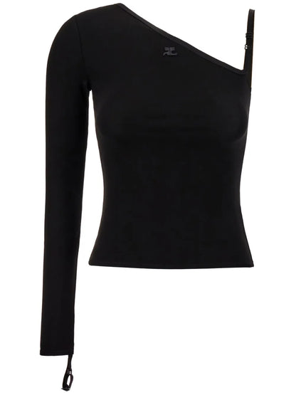 Logo-Plaque Stretch Top