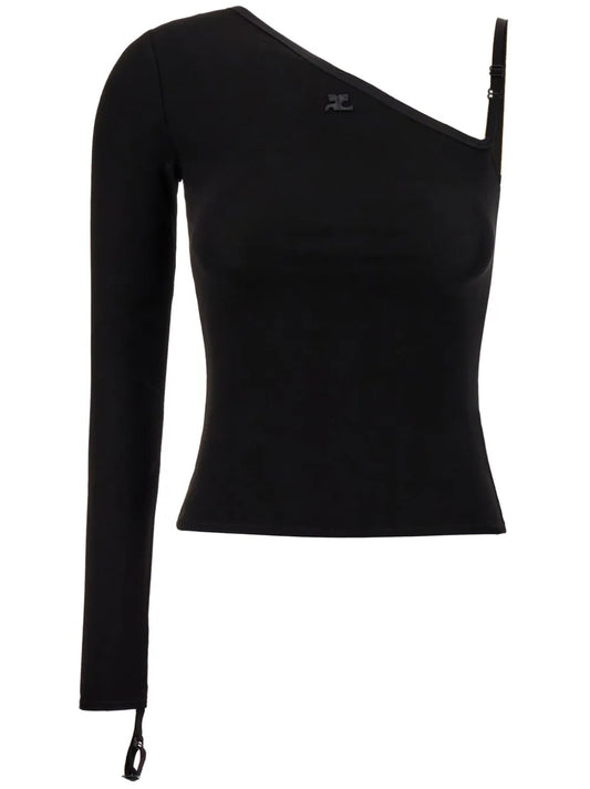 Logo-Plaque Stretch Top