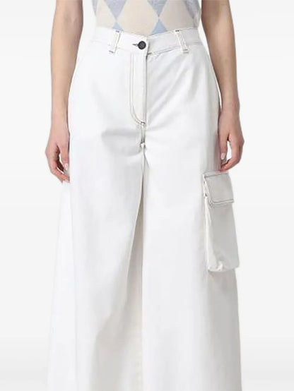 Wide-Leg Cargo Jeans