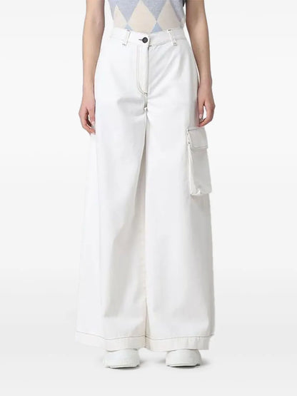 Wide-Leg Cargo Jeans