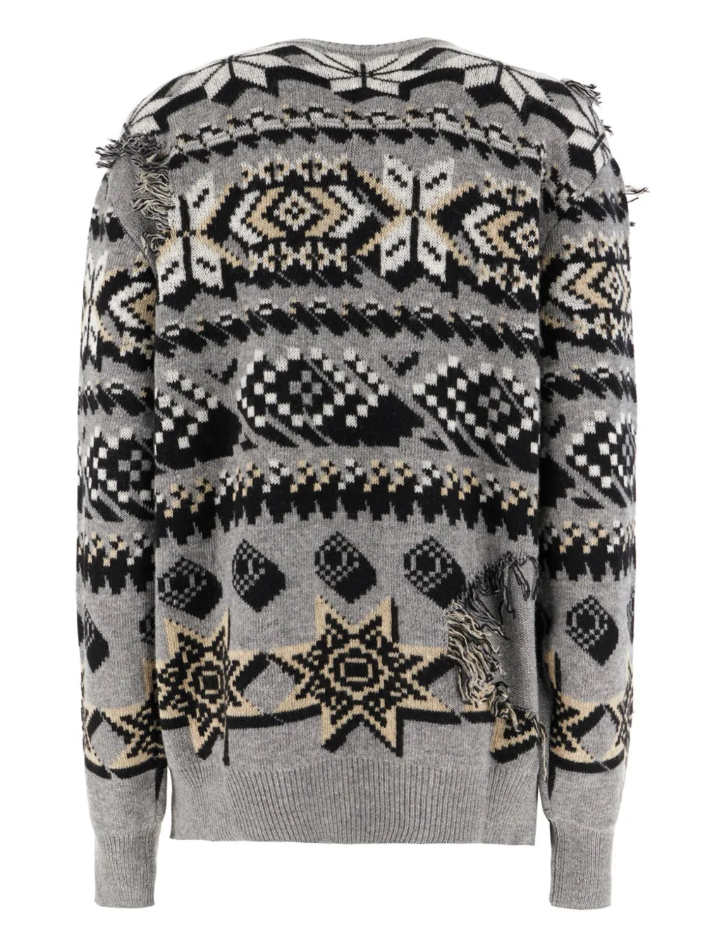 Wolf-Motif Sweater