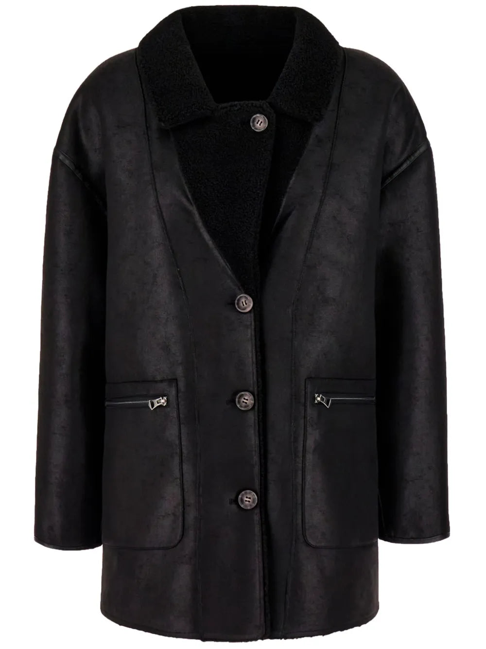 Faux-Shearling Reversible Jacket