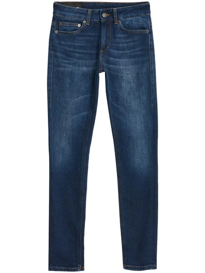 Low-Rise Straight Jeans