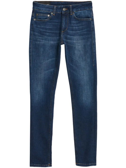 Low-Rise Straight Jeans
