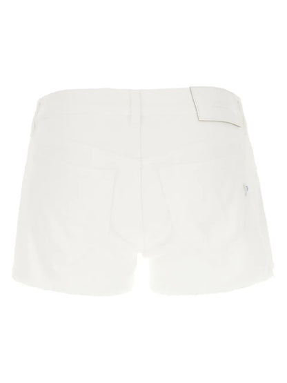 Logo-Plaque Denim Mini Shorts