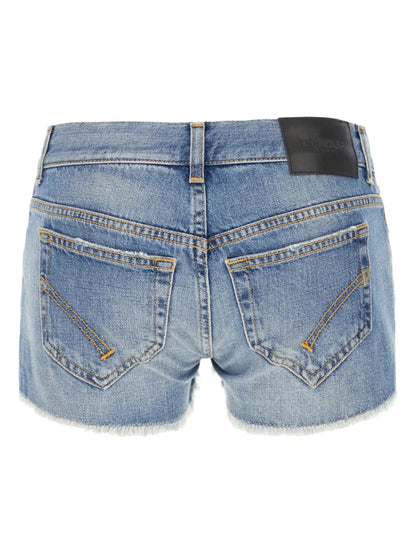 Logo-Plaque Denim Shorts