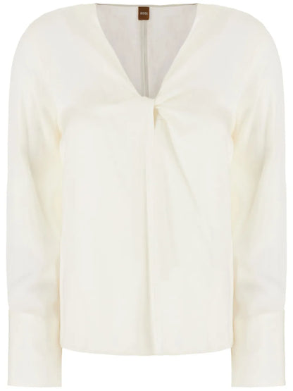 Twist-Front Blouse