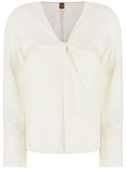 Twist-Front Blouse