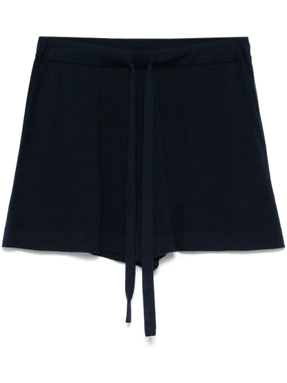 Fine-Knit Mini Shorts