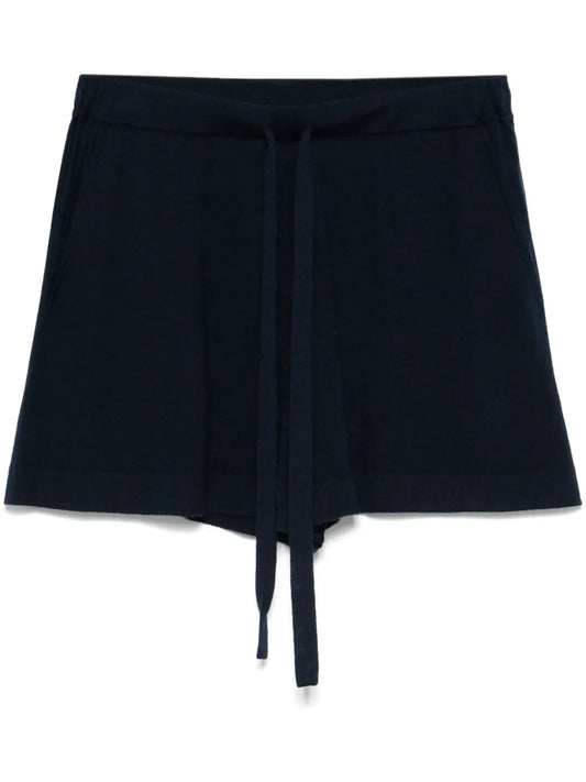 Fine-Knit Mini Shorts