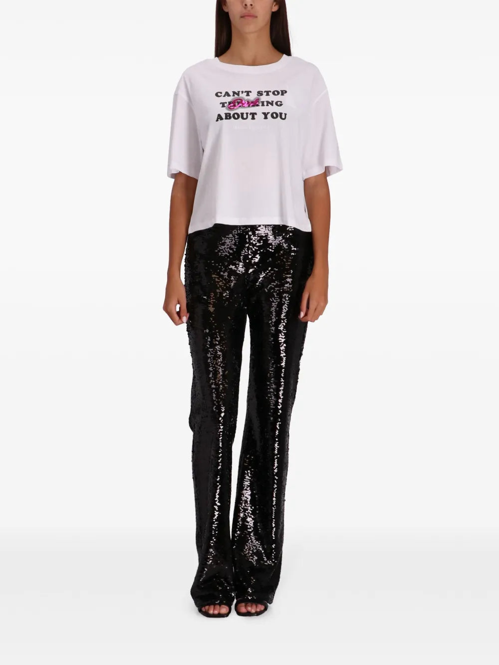 Slogan-Print Cotton T-Shirt