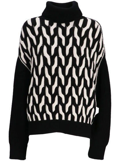 Cable-Knit Wool Sweater