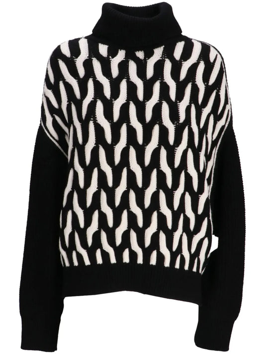 Cable-Knit Wool Sweater