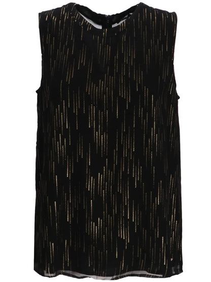 Metallic-Threading Top