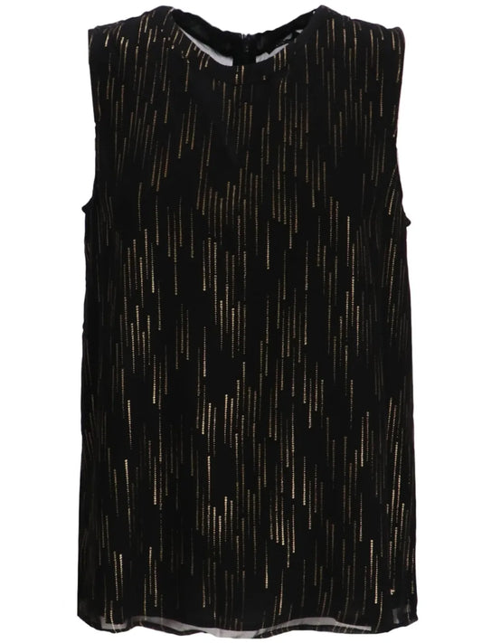 Metallic-Threading Top