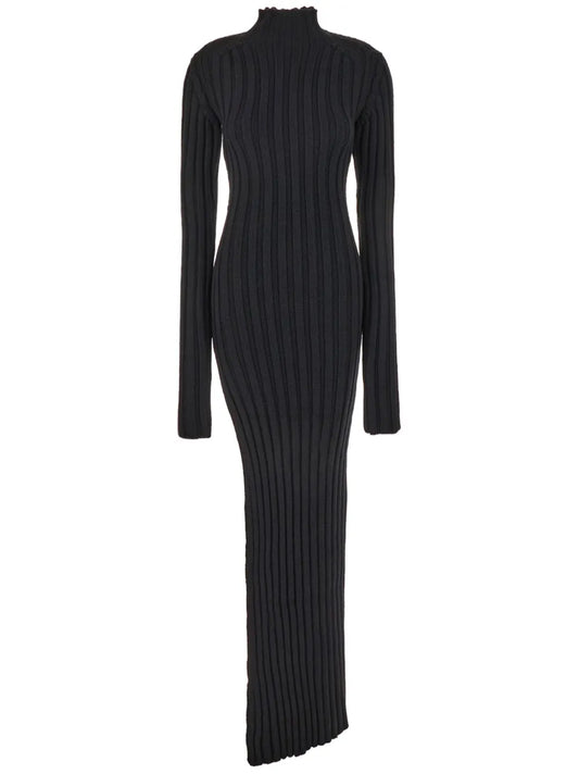 Ribbed Wool Dress