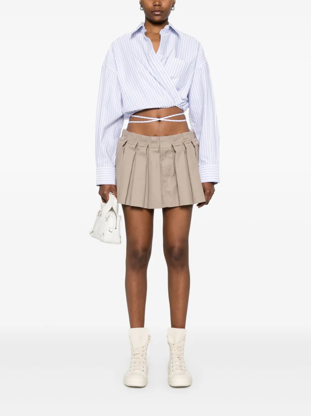 Pleated Miniskirt